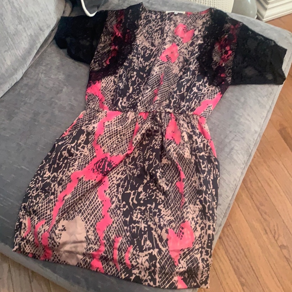 Snakeskin & Lace Dress NWOT